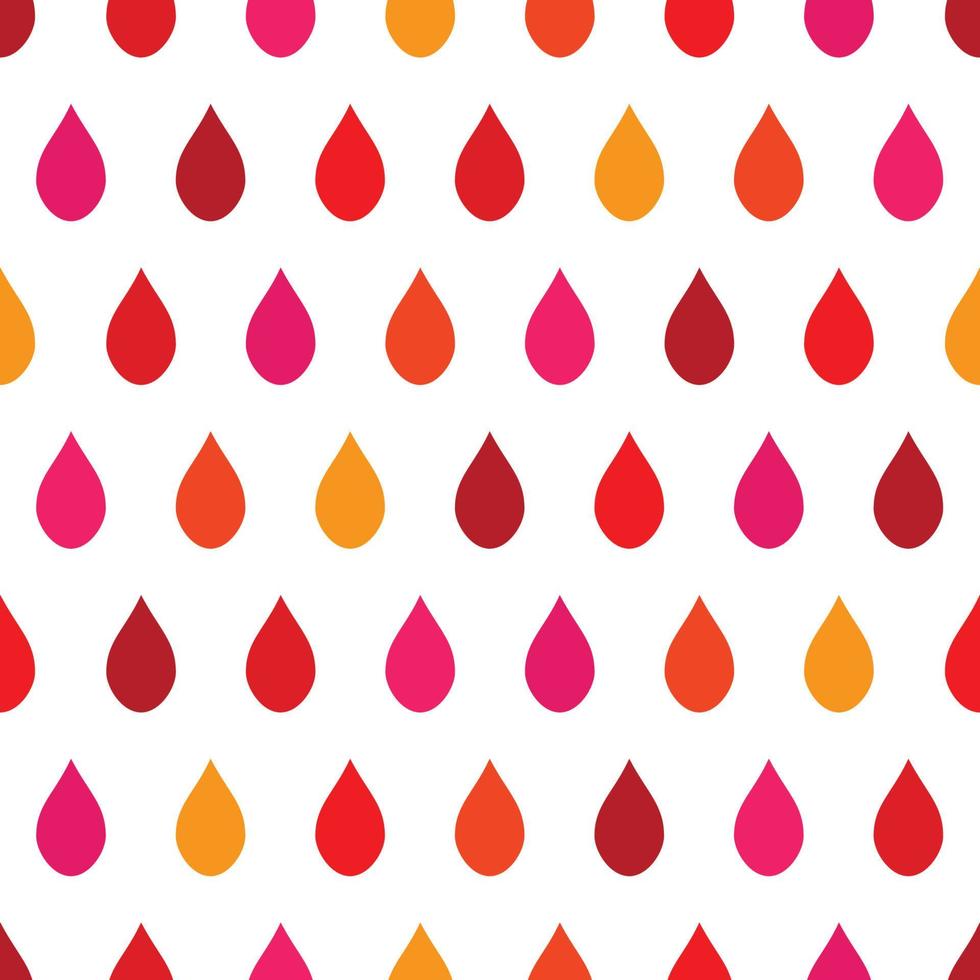 Red Tone Rain White Background vector