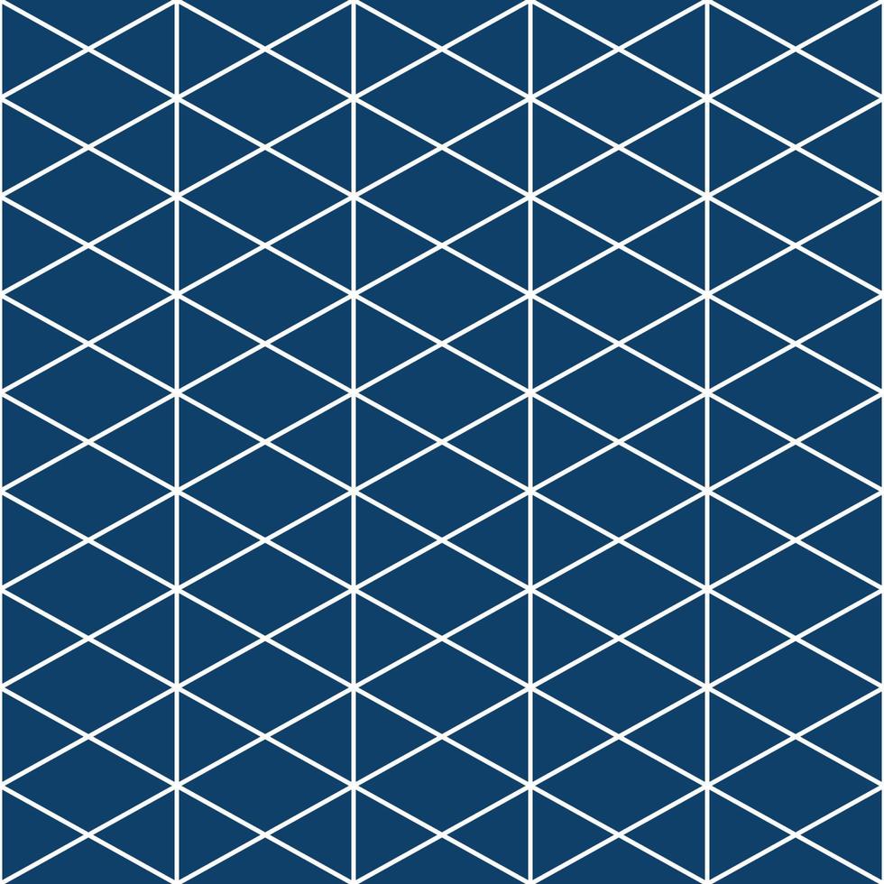 Triangle White Indigo Pattern vector