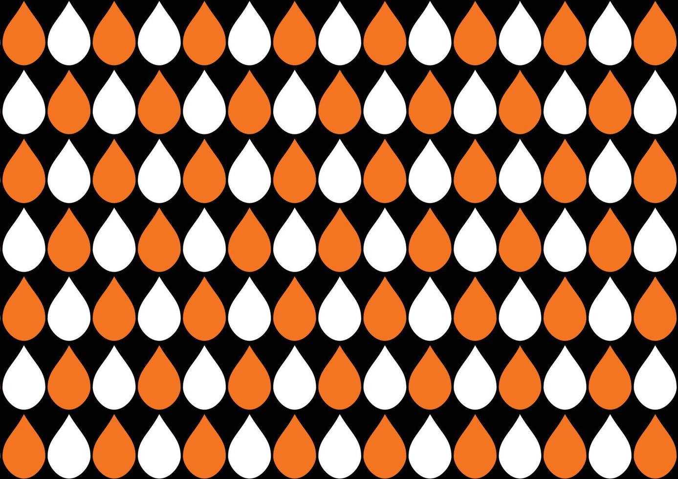 blanco naranja gotas de agua fondo negro vector