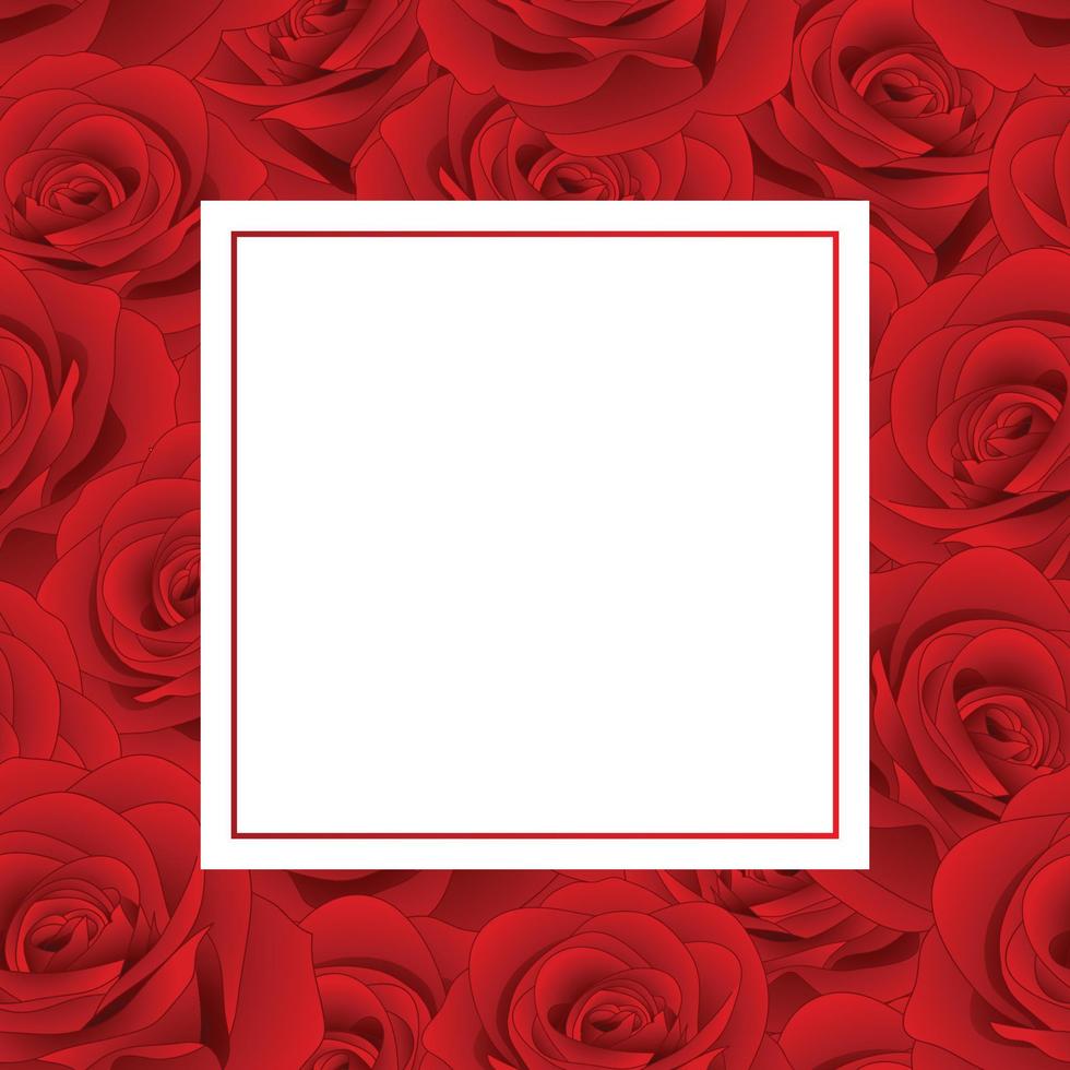 tarjeta de bandera rosa roja vector