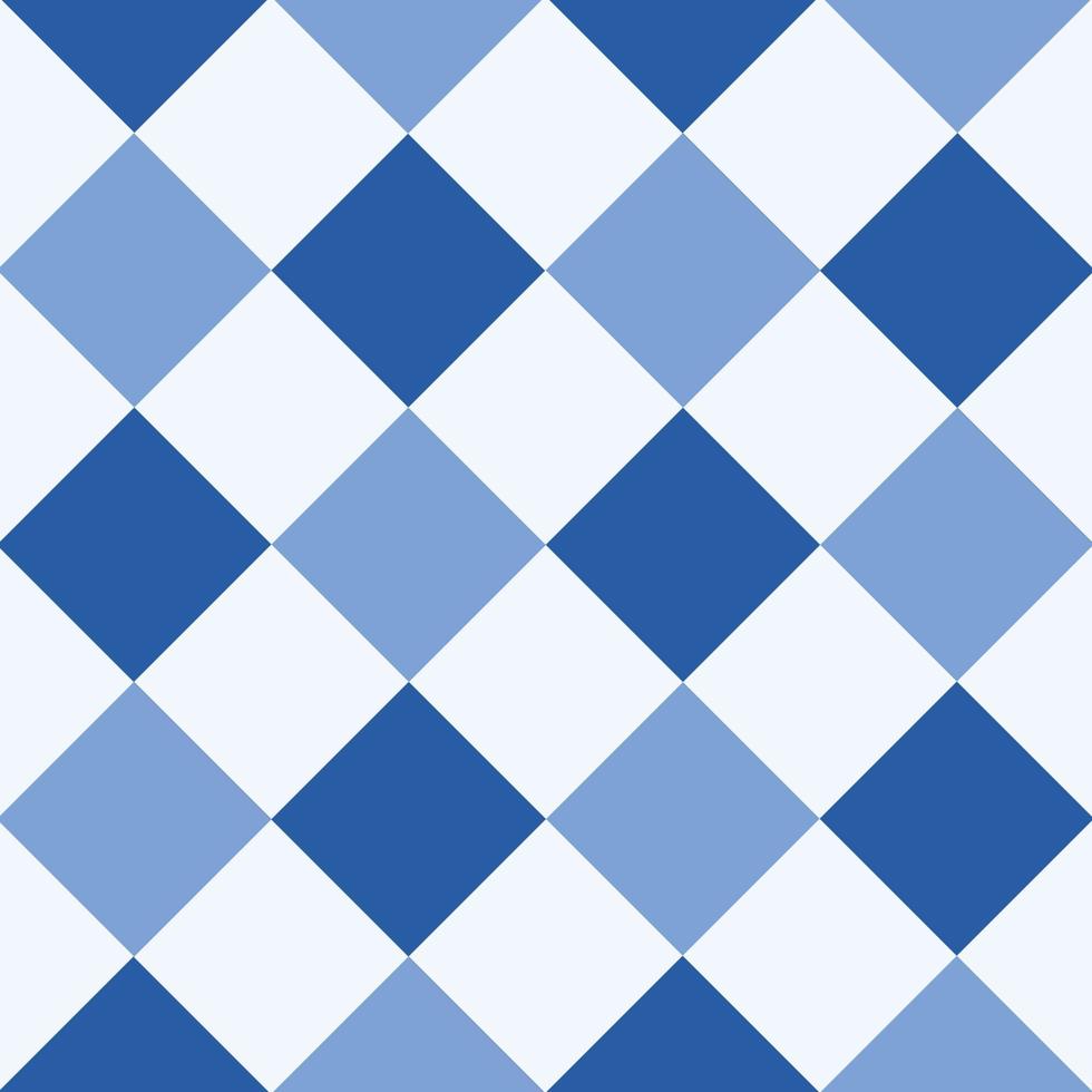Navy Blue Serenity White Diamond Chessboard Background vector