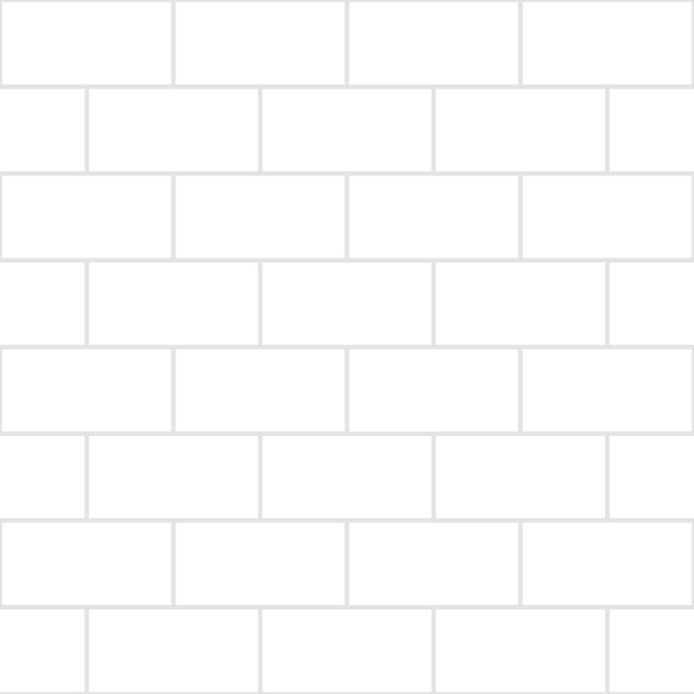 White Brick Wall Seamless Background vector