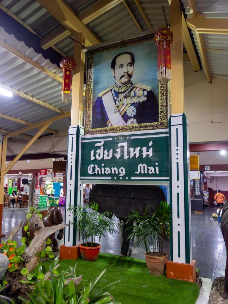 Chiang Mai Railway Station CHIANG MAI THAILAND10 JANUARY 2020is a 1st class station and the main railway station in Chiang Mai Province. This station is on the east side of the Ping River. photo