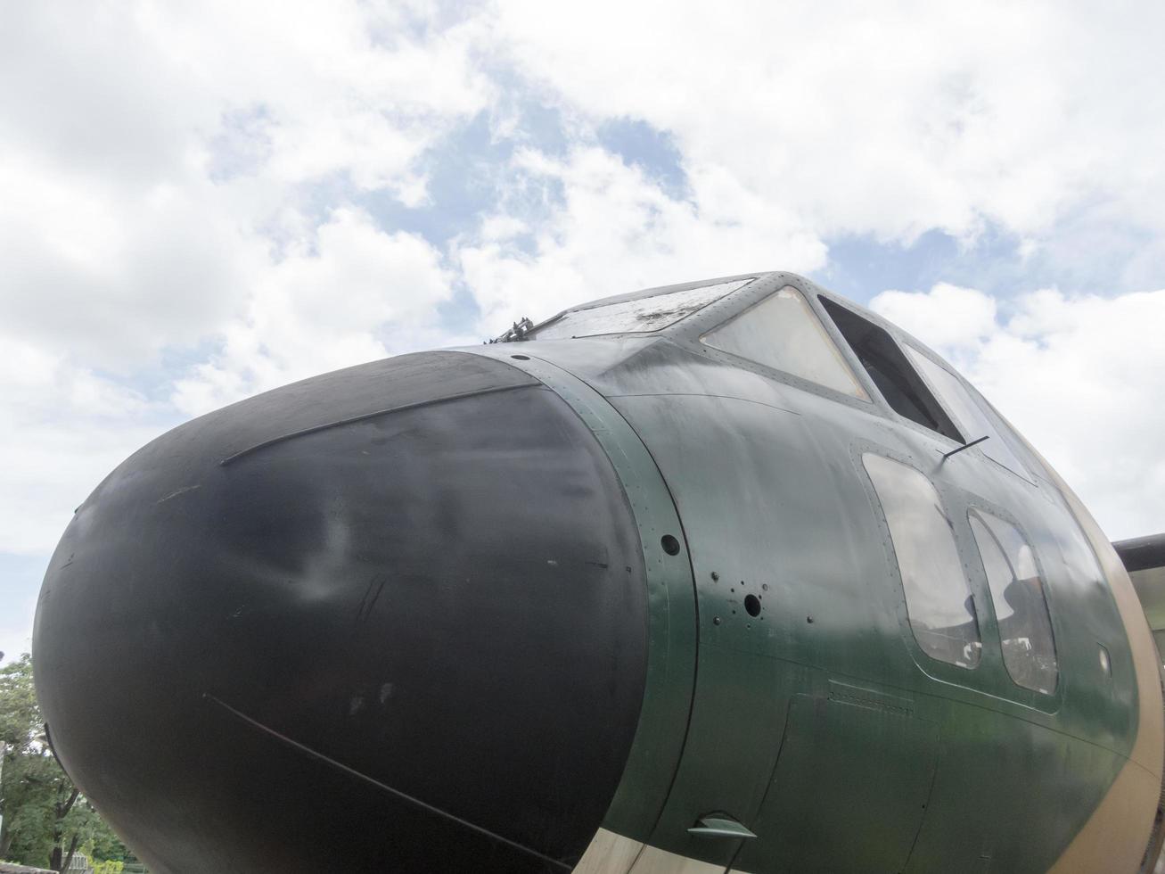 Royal Thai Air Force Museum BANGKOKTHAILAND18 AUGUST 2018 The exterior of the aircraft has many large aircraft. To learn more closely. on18 AUGUST 2018 in Thailand. photo