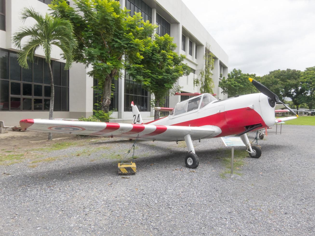 Royal Thai Air Force Museum BANGKOKTHAILAND18 AUGUST 2018 The exterior of the aircraft has many large aircraft. To learn more closely. on18 AUGUST 2018 in Thailand. photo