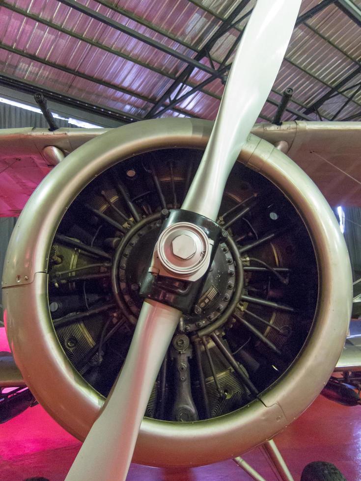 Royal Thai Air Force Museum BANGKOKTHAILAND18 AUGUST 2018 Inside the building show the plane for learning. on18 AUGUST 2018 in Thailand. photo