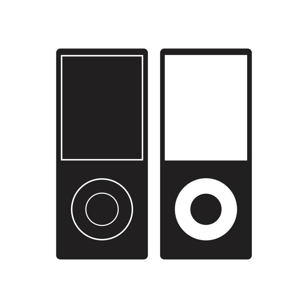 Music Player icon Vector Illustration. Music Player Flat Sign.