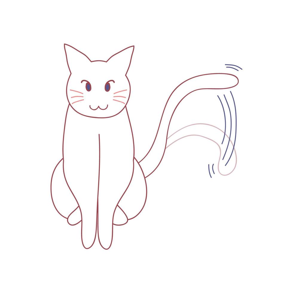 white-cute-cat-wagging-their-tail-5124341-vector-art-at-vecteezy