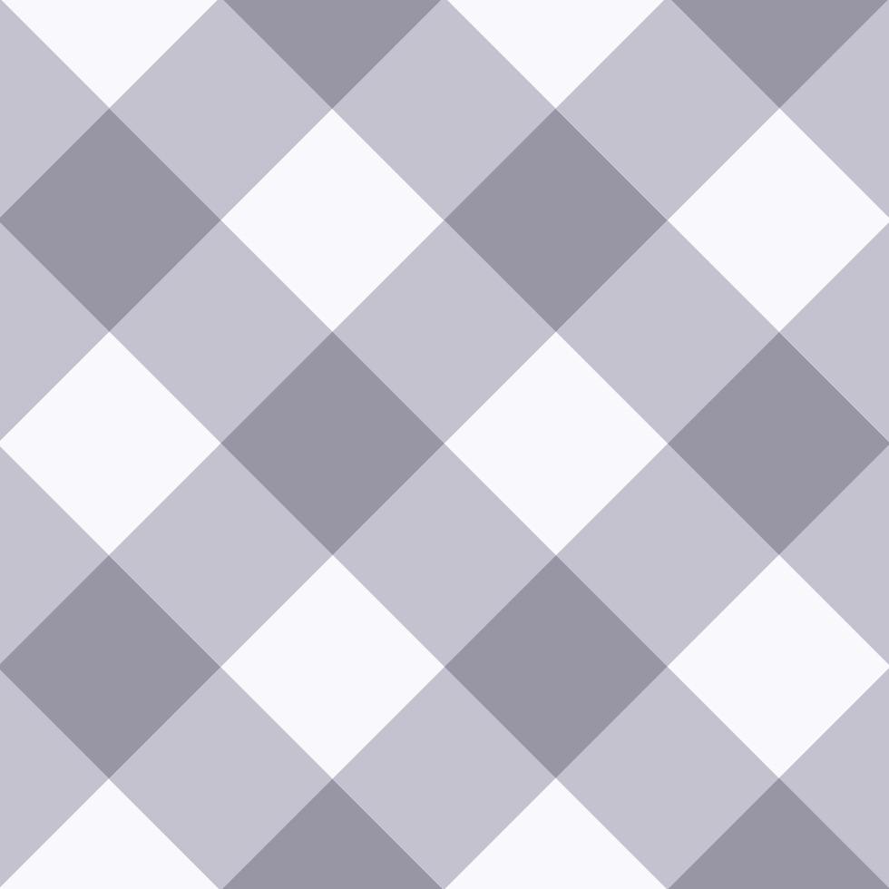 fondo de tablero de ajedrez de diamante blanco gris lila vector