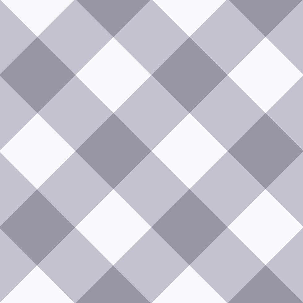 Lilac Gray White Diamond Chessboard Background vector