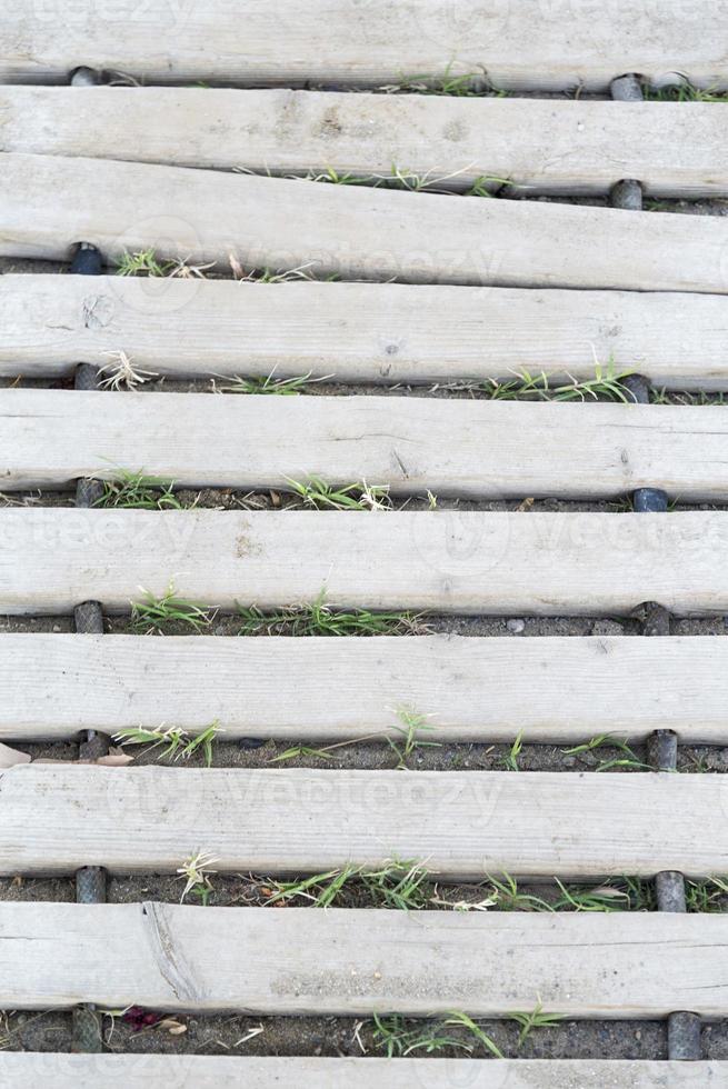 White painted wooden planks side by side photo