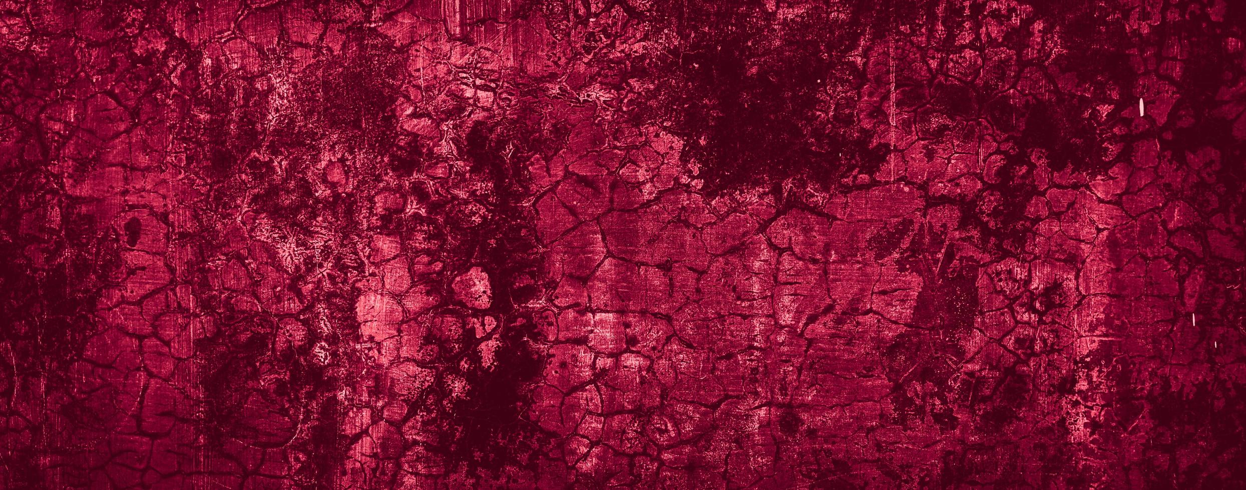 Fondo de textura de pared de hormigón de cemento abstracto rojo sucio foto