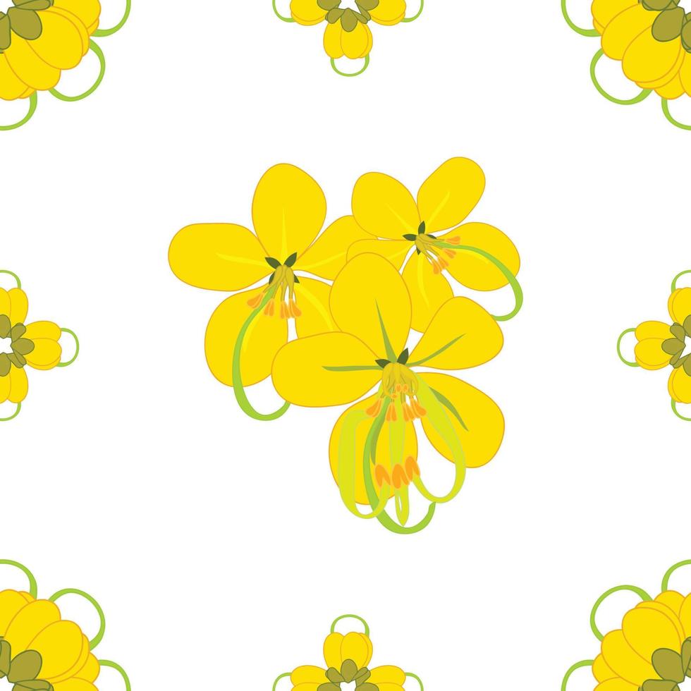 fístula de casia - fondo de flor de lluvia dorada2 vector