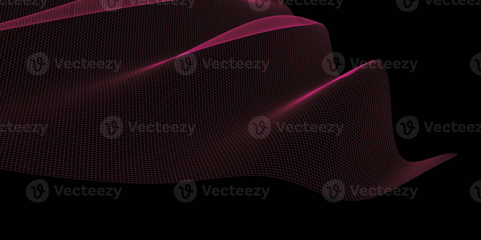 Abstract 3d mesh wave background. Futuristic technology style. Elegant background for business presentations. photo