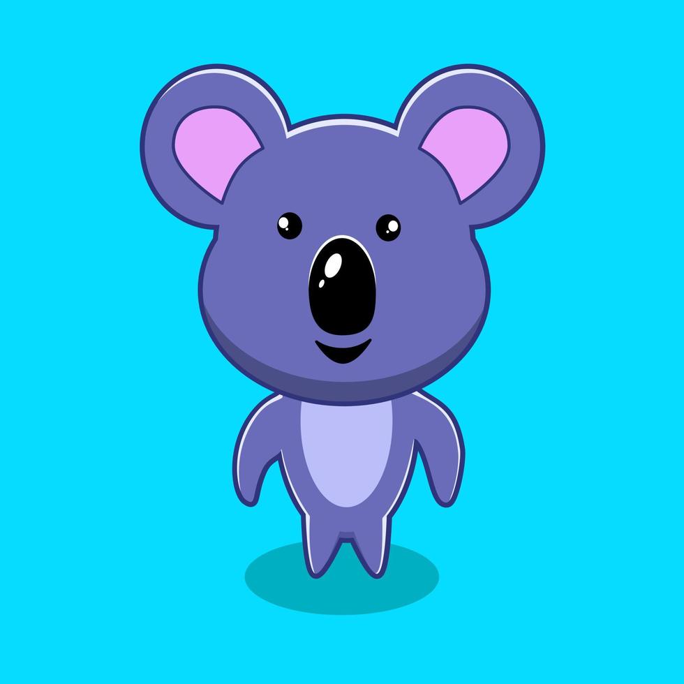 koala cute character vector