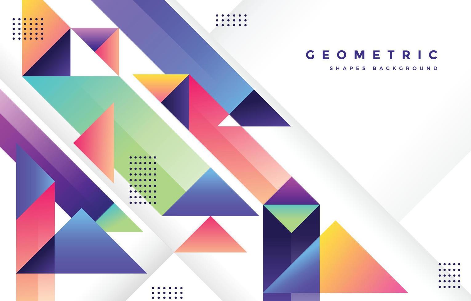 Abstract Geometric Shapes Background vector