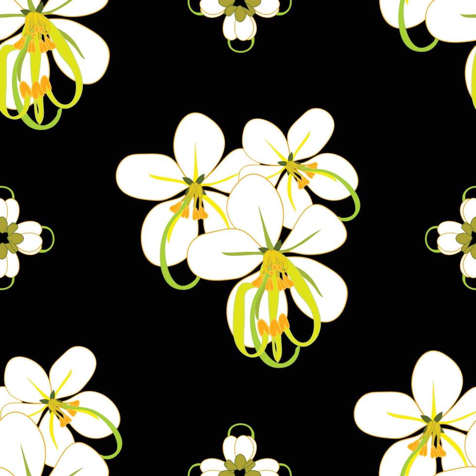 Cassia Fistula - Gloden Shower Flower Background2 vector