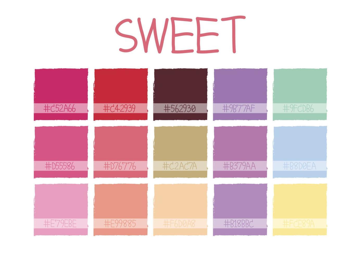 Sweet Color Tone vector