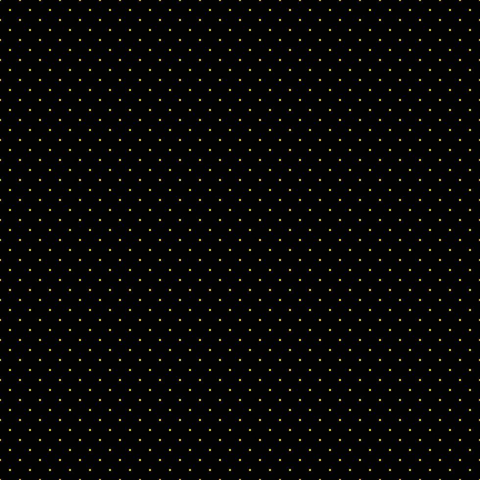 Yellow Dots Black Background vector