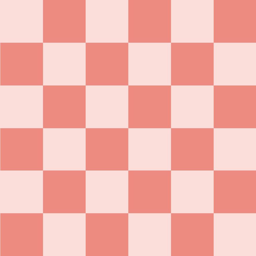 fondo de tablero de ajedrez coral rosa claro vector