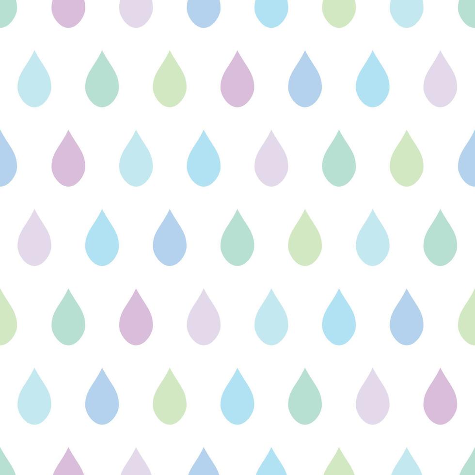 Cool Tone Rain White Background vector