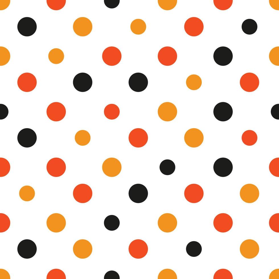 Orange Polka dot White Background vector