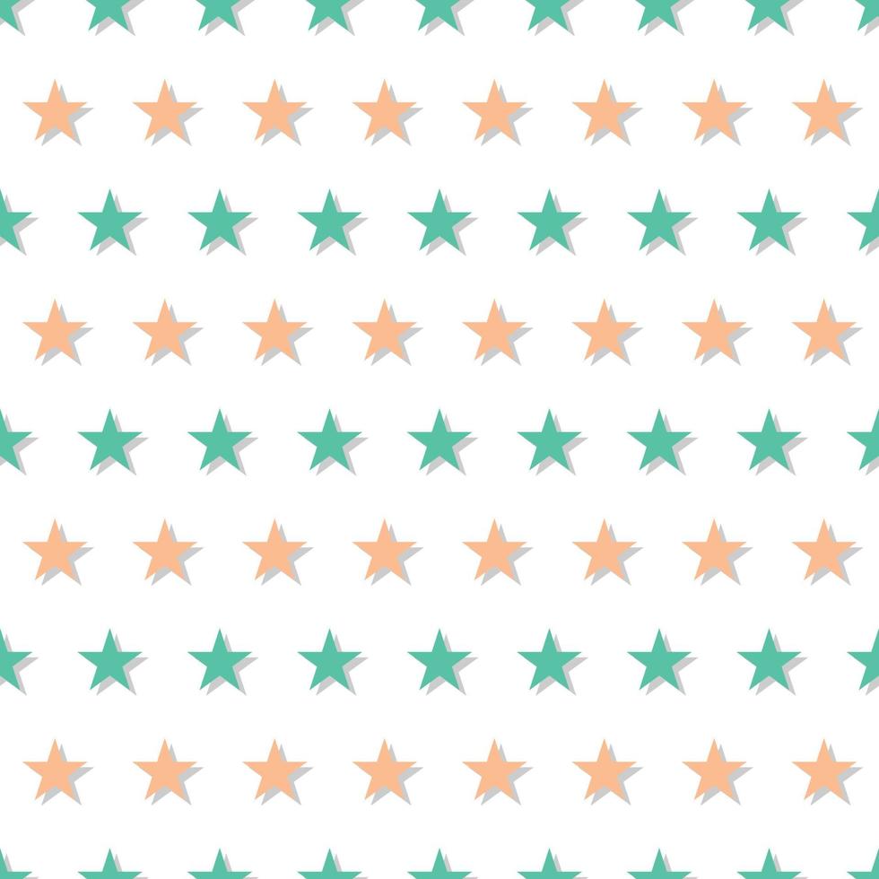 Green Orange Star Abstract White Background vector