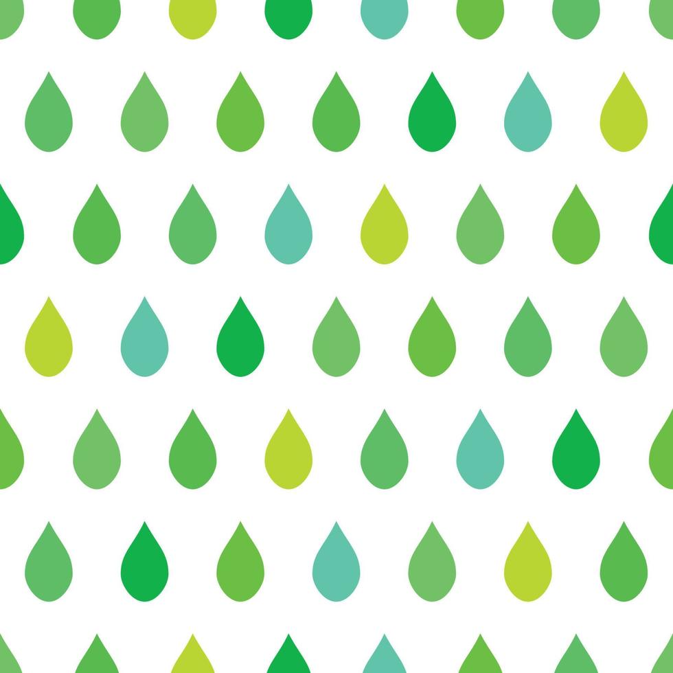 Green Tone Rain White Background vector
