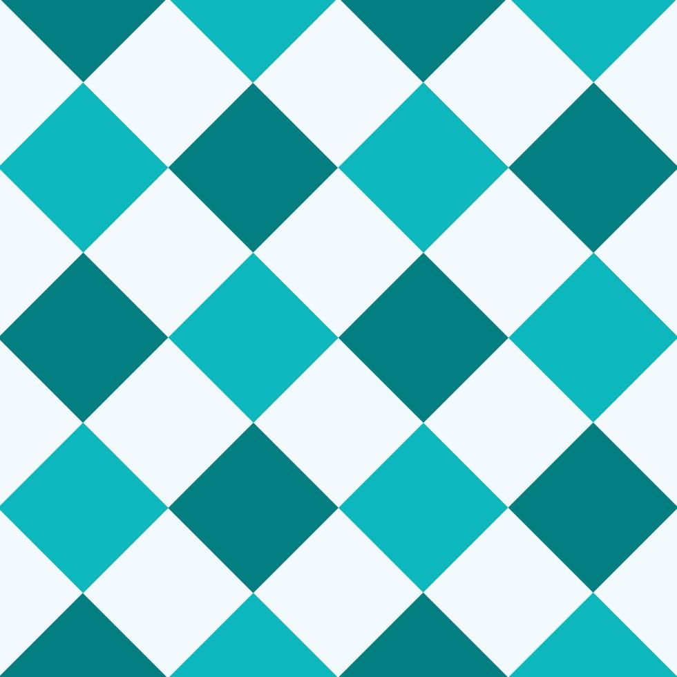 Limpet Shell Green White Diamond Chessboard Background vector