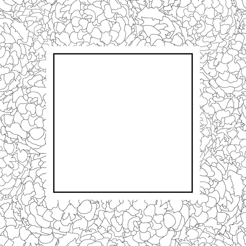 Marigold Outline Banner Card vector