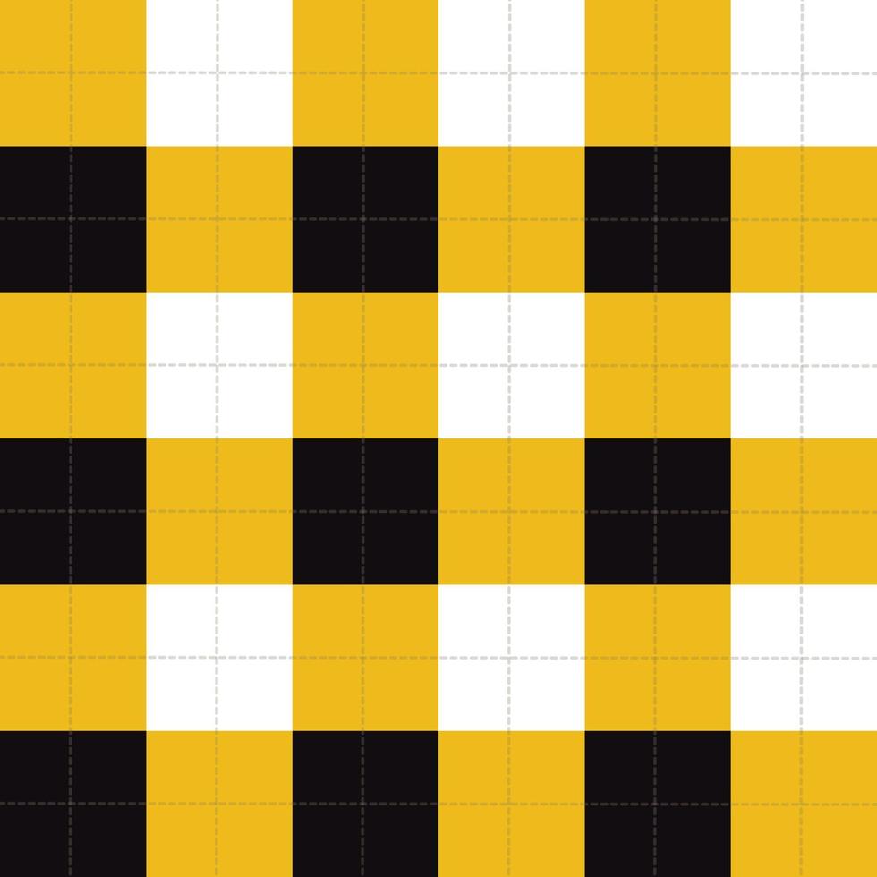 Lines Dots Yellow Black White Chessboard Background vector