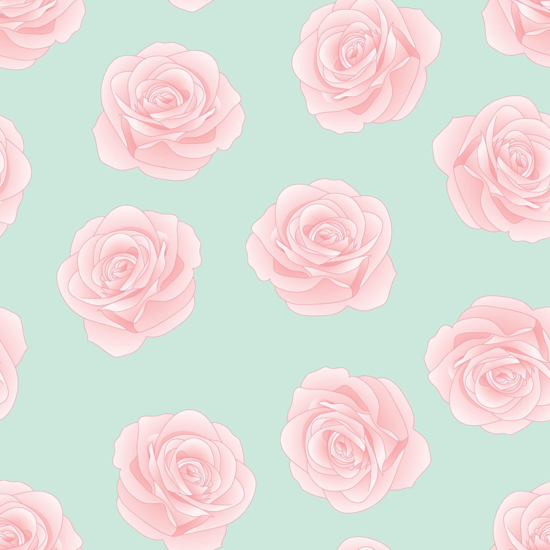 Hình nền hoa hồng màu hồng trên nền xanh lá cây mint đem đến cho bạn một cảm giác của sự rực rỡ và quyến rũ. Hãy tưởng tượng về những thiết kế thời trang, phong cách được tạo nên với màu sắc này. Nếu bạn yêu thích sự quyến rũ và đầy thú vị, không nên bỏ qua những hình nền này.