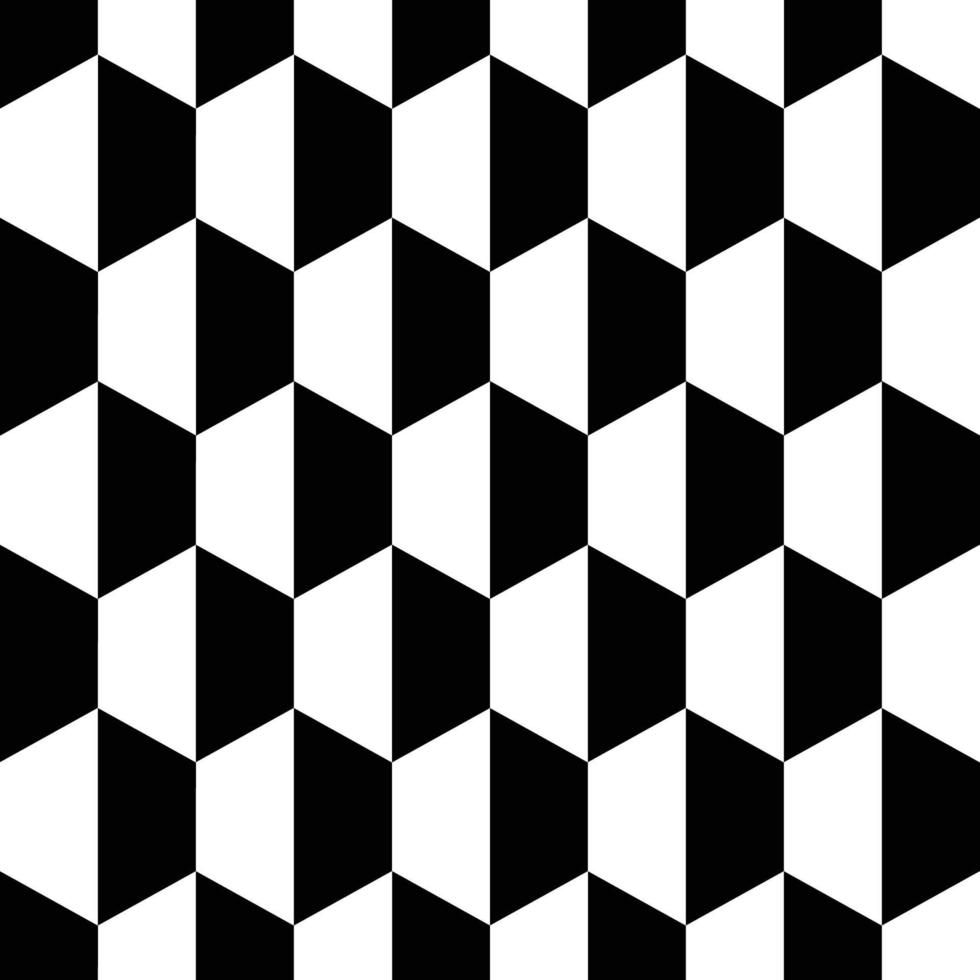 Black White Honeycomb Hexagon Seamless Background vector