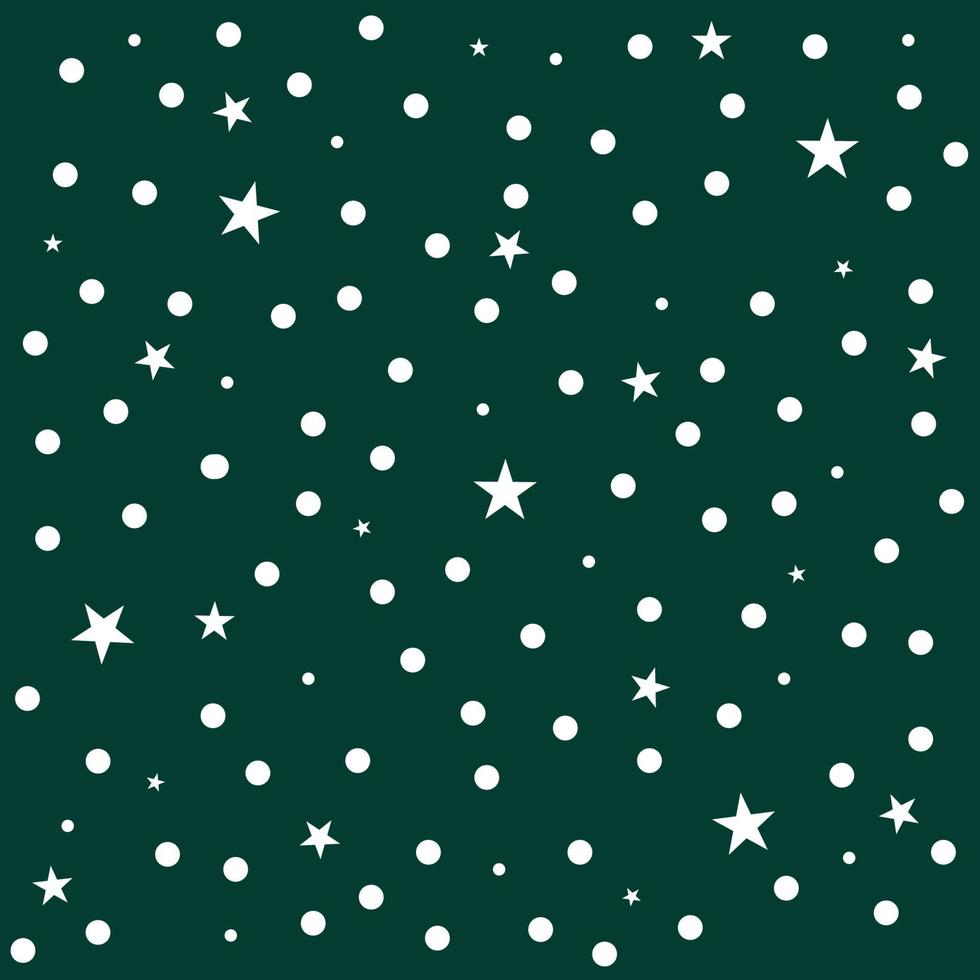 estrella lunares fondo verde oscuro vector