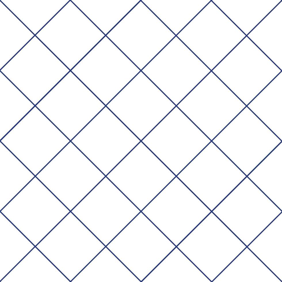 Navy Blue Grid White Diamond Background vector