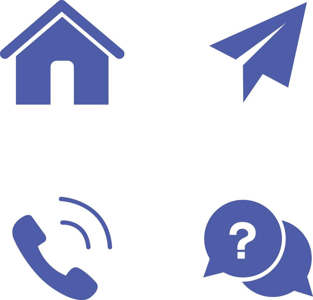 house home phone talk bubble icon vector