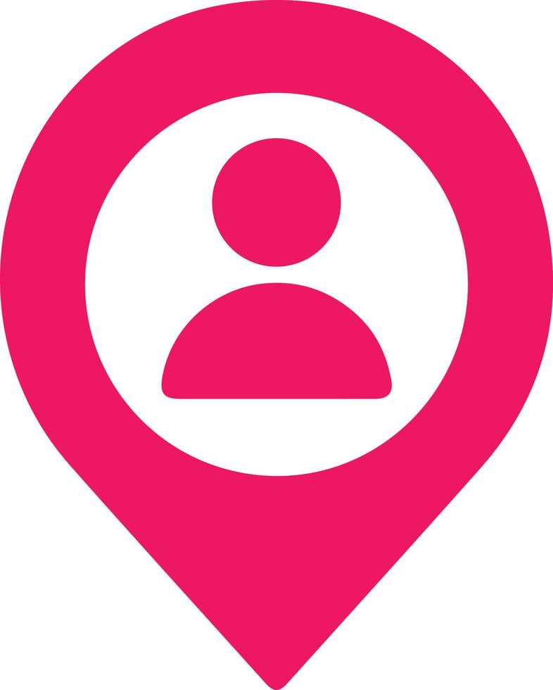 red location men icon vector