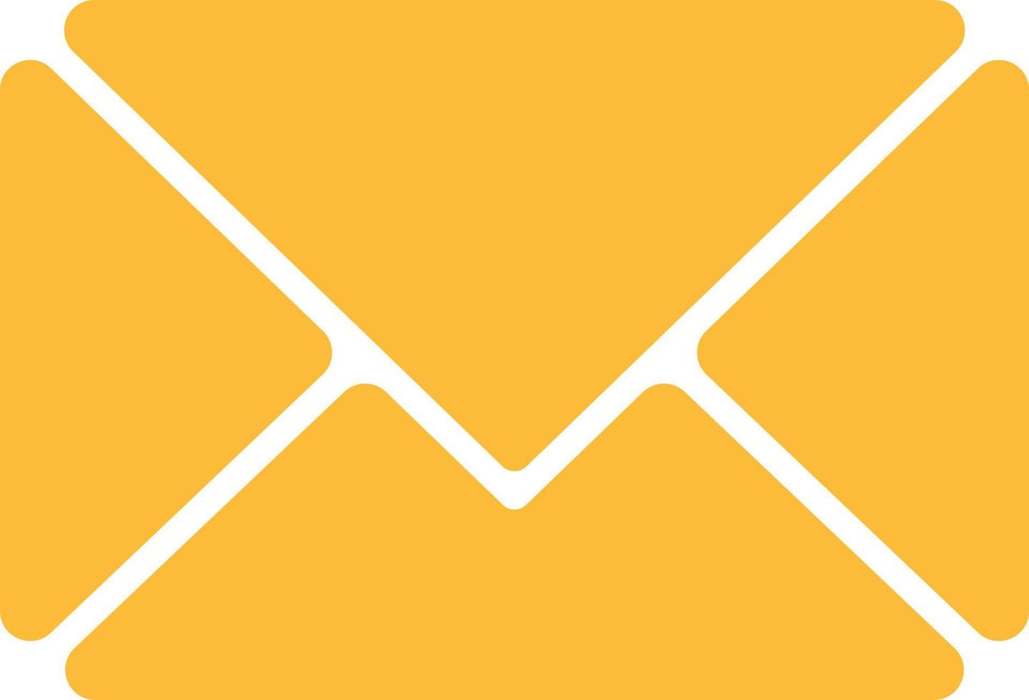 sms email yellow icon 5129428 Vector Art at Vecteezy