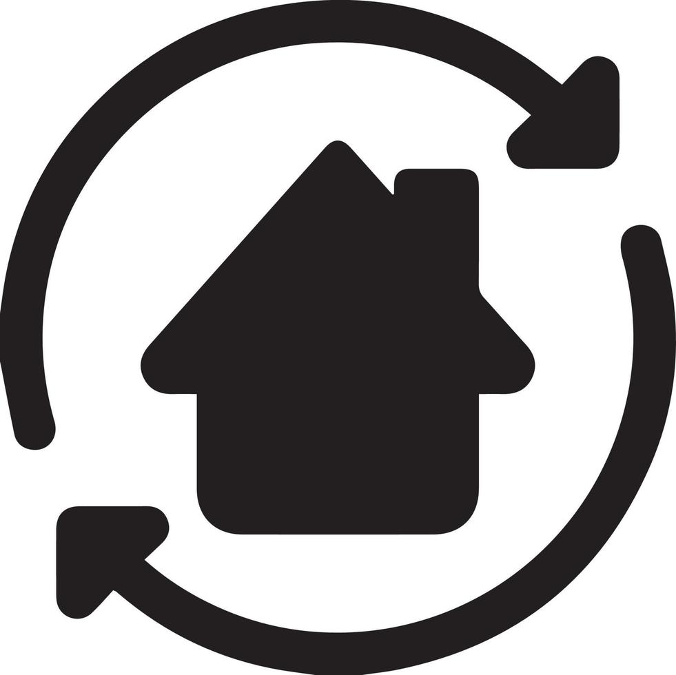 house arrow icon vector