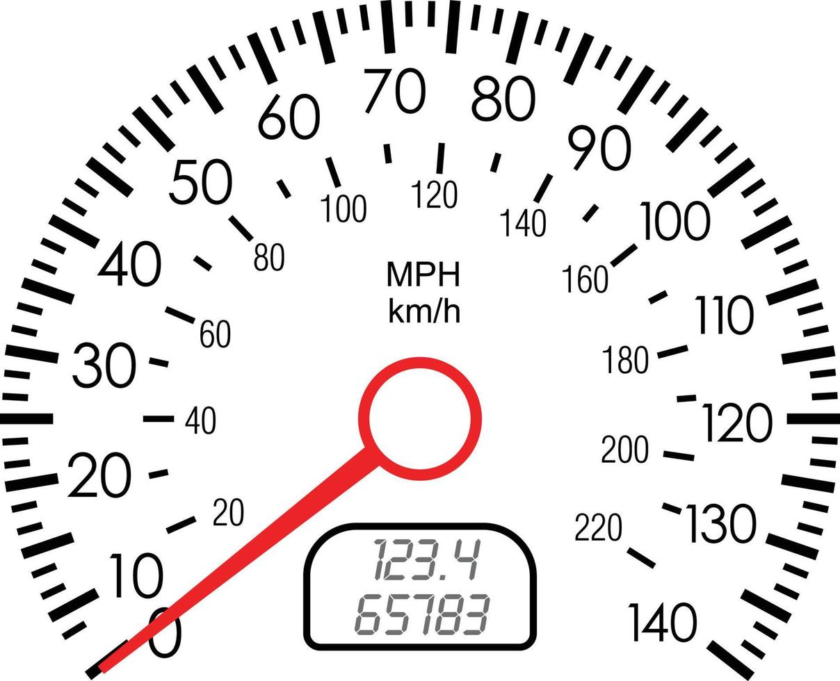 speed meter design vector