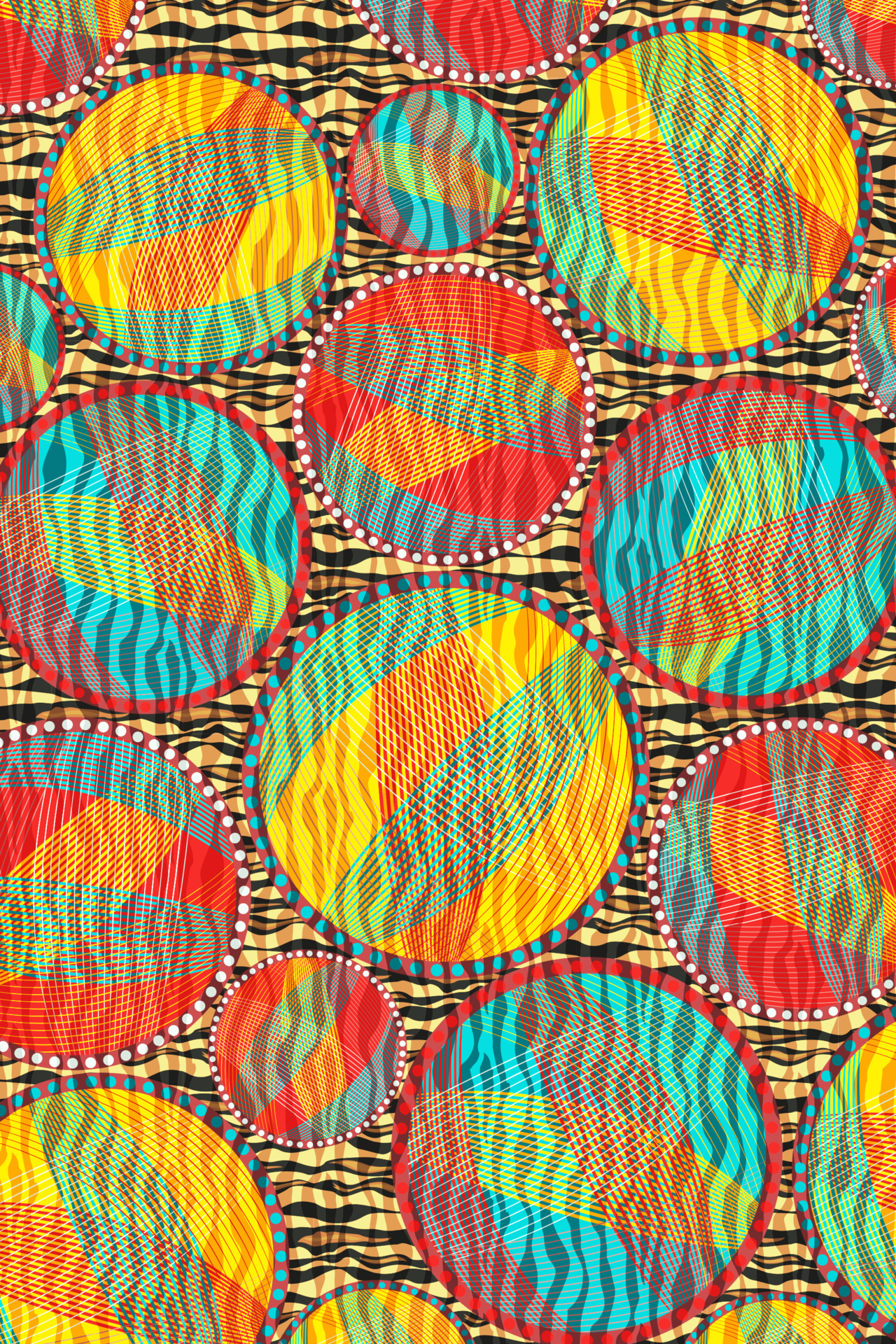 African Wax Print fabric, Ethnic handmade ornament for your design, Afro  Ethnic circles and tribal motifs geometric elements. Vector texture, Africa  animal striped textile Ankara fashion style 5129700 Vector Art at Vecteezy