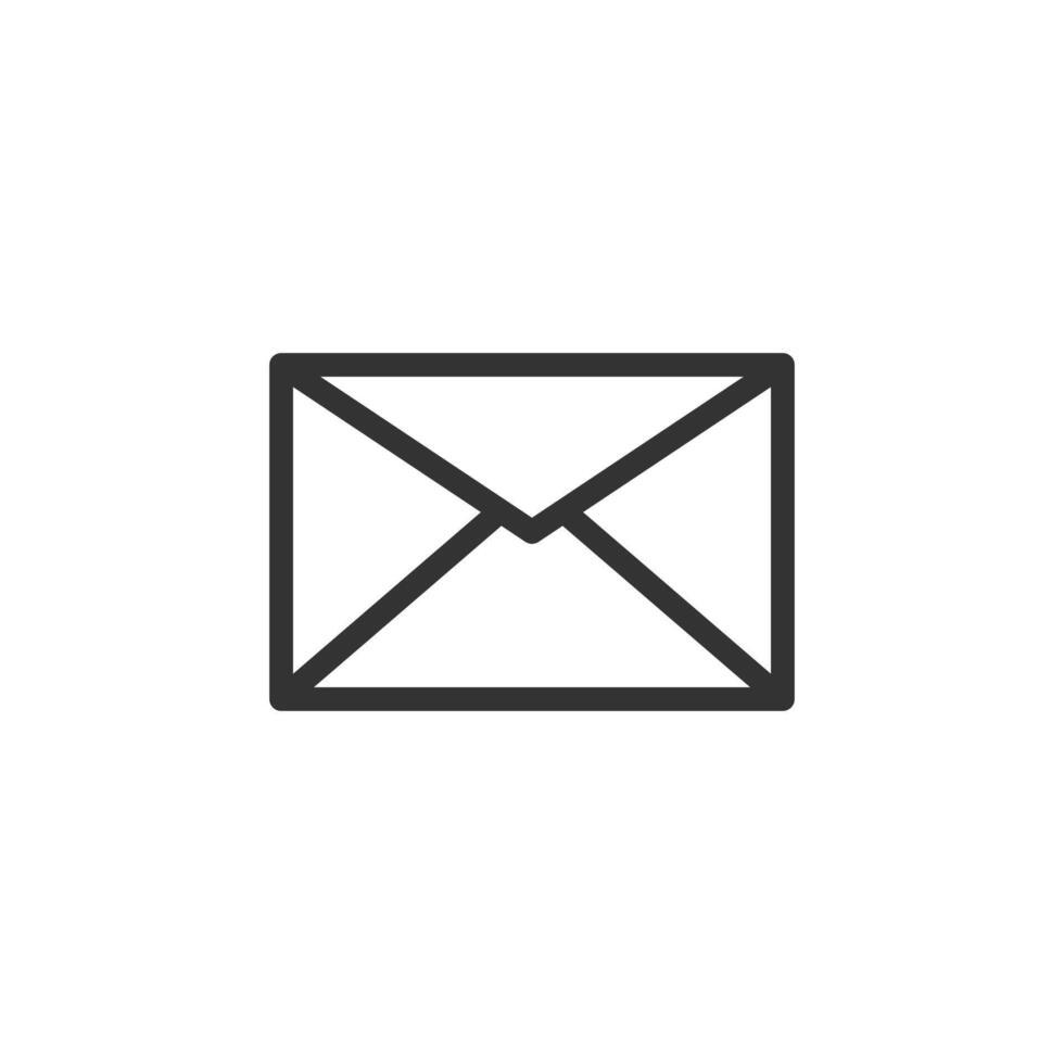 Email outline icon isolated white background. Vector eps10 5129860