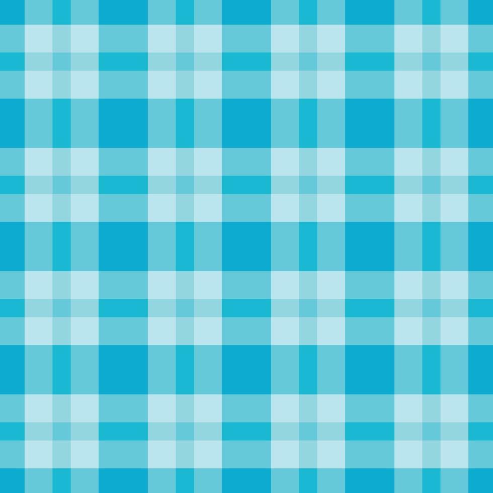 Blue seamless pattern cloth graphic simple square tartan pattern vector