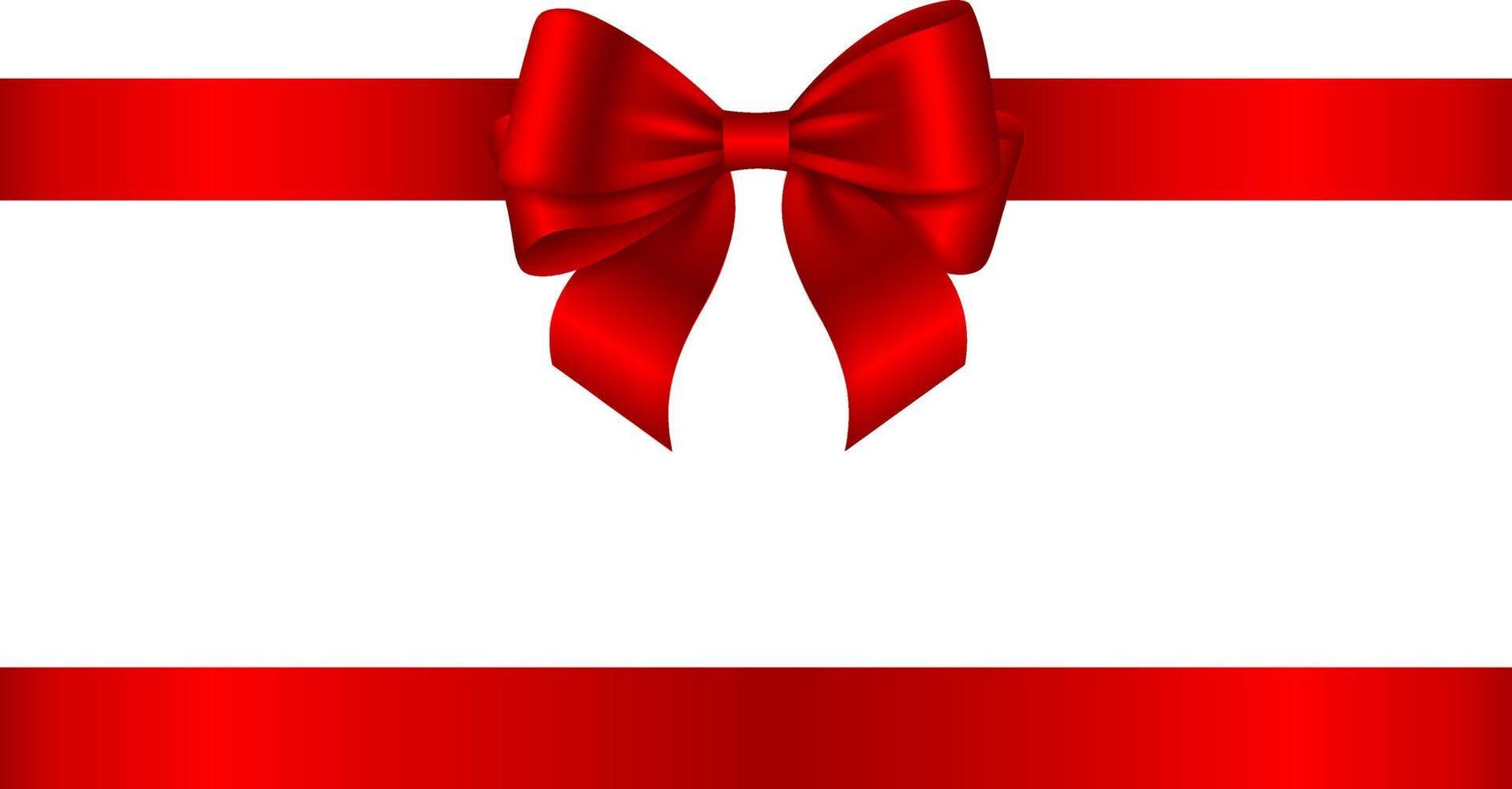 lazo rojo y cinta para decoraciones de cumpleaños y navidad vector