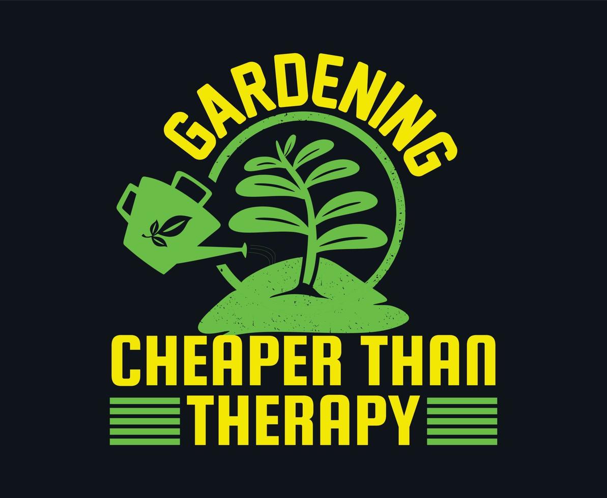 Gardening T shirt design vector download