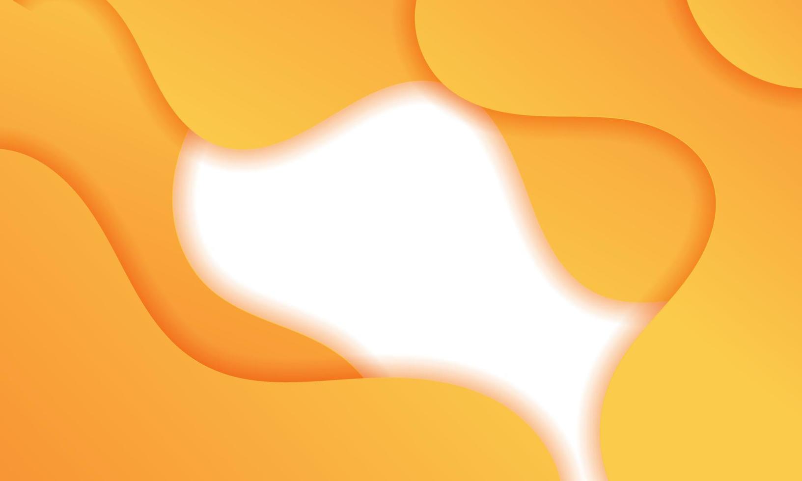 Abstract Orange Fluid Wave Background vector