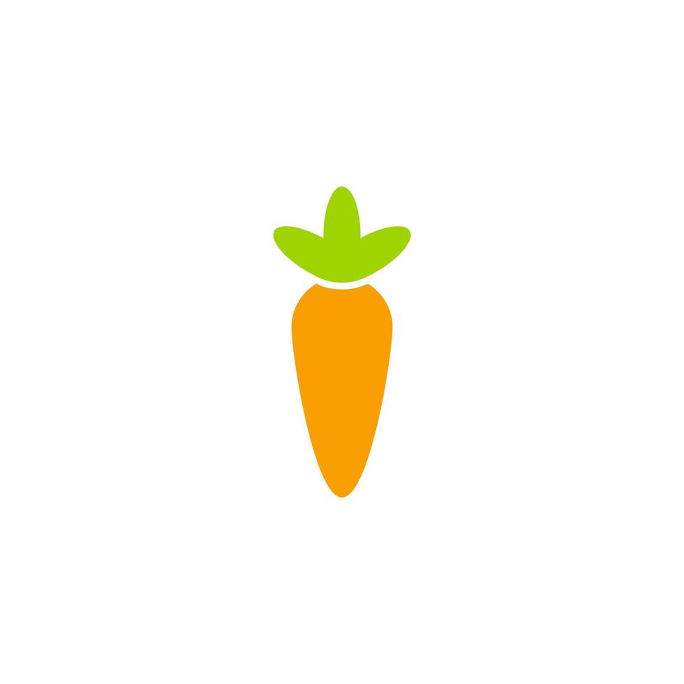 carrot icon design vector isolated on white background.