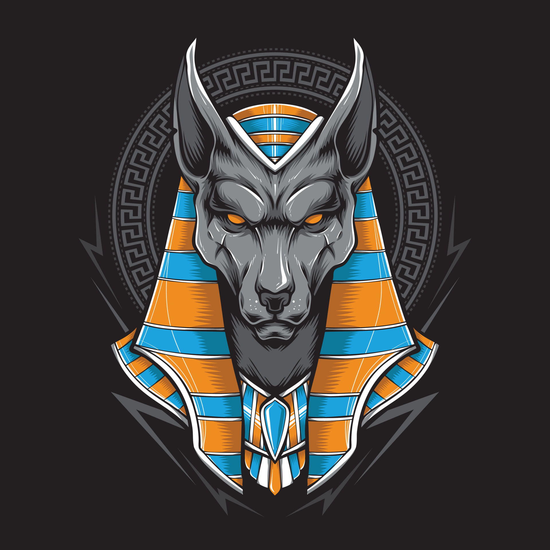 Jabeth Wilson Broma Pase para saber Anubis Vector Art, Icons, and Graphics for Free Download