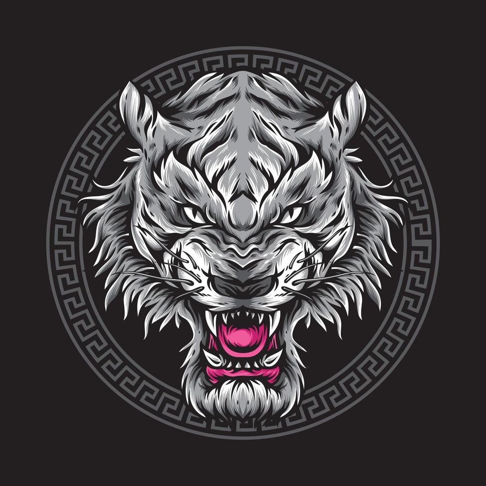 anger lion head vector logo