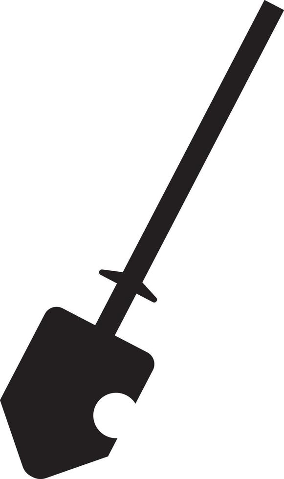 Hiking shovel vector illustaration flat